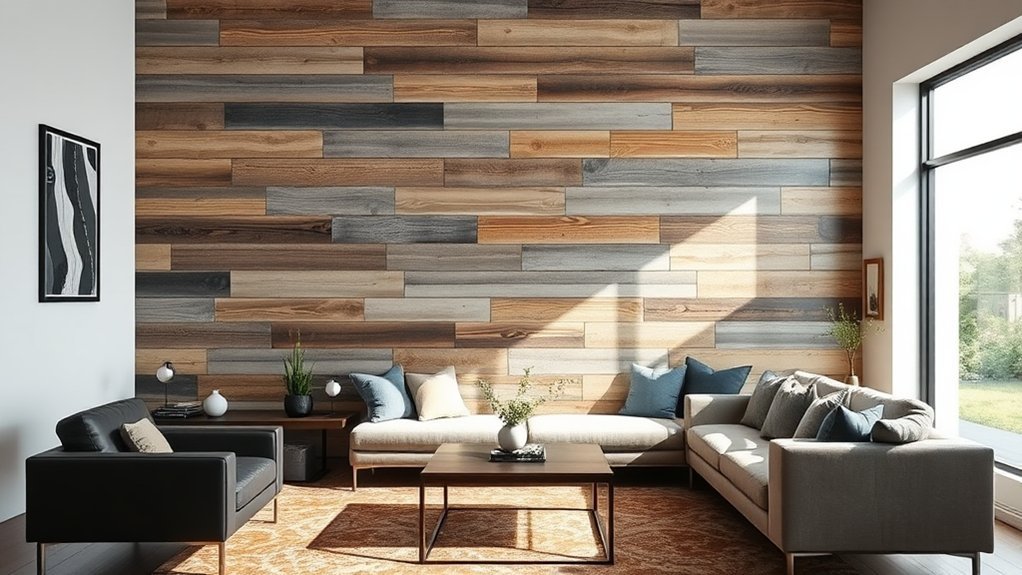 accent walls with reclaimed wood