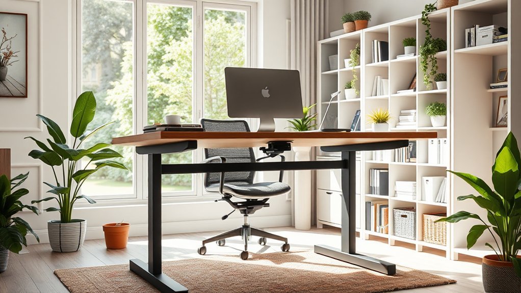adjustable desk height range