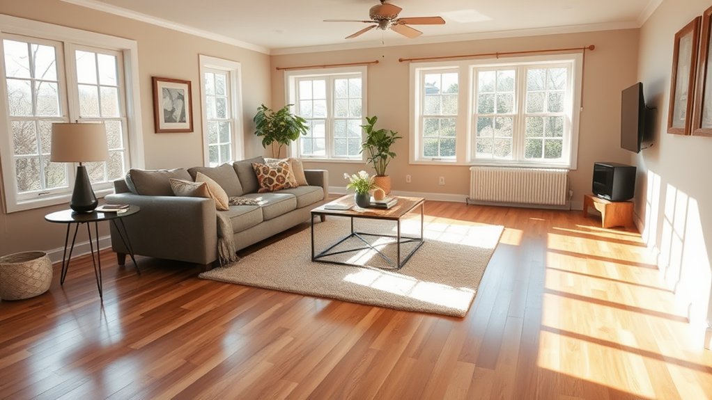 affordable living room flooring