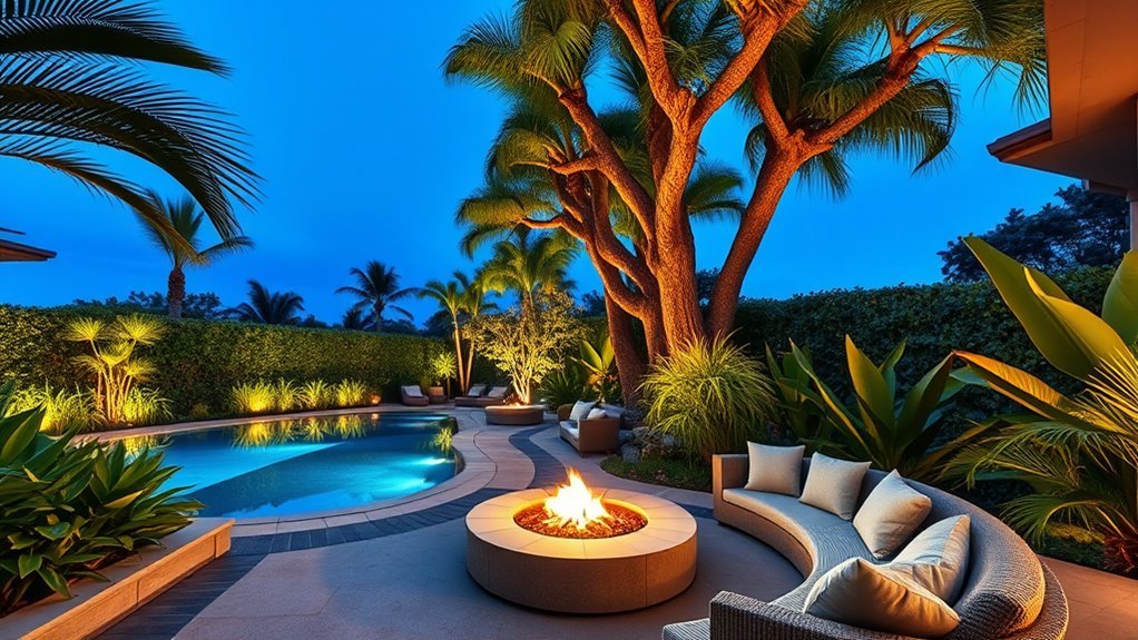 backyard tropical resort transformation