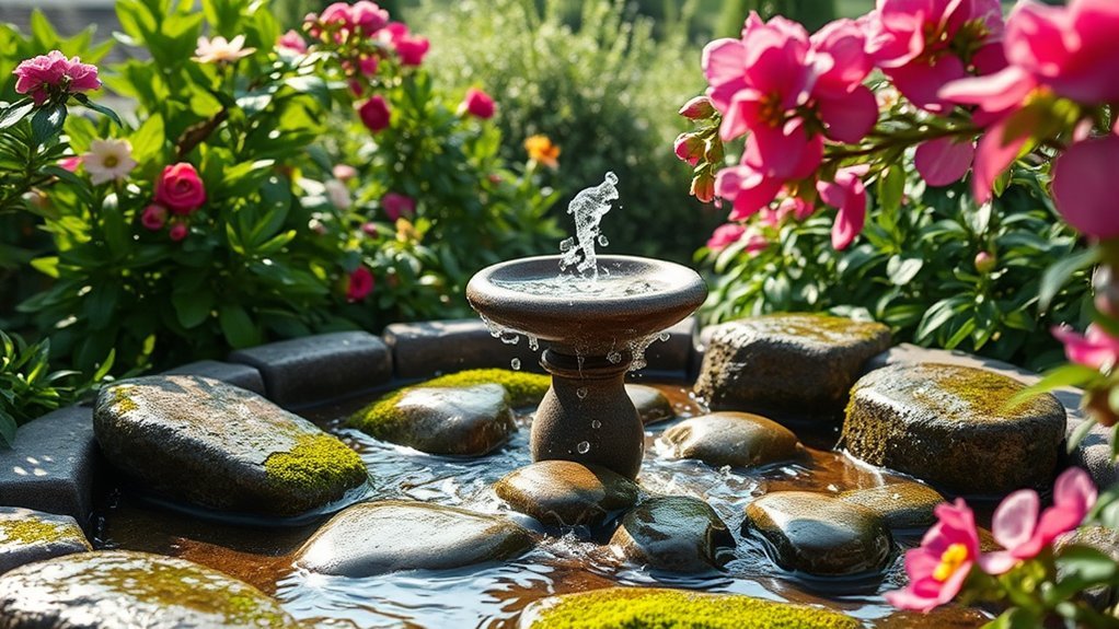 bird bath fountain benefits