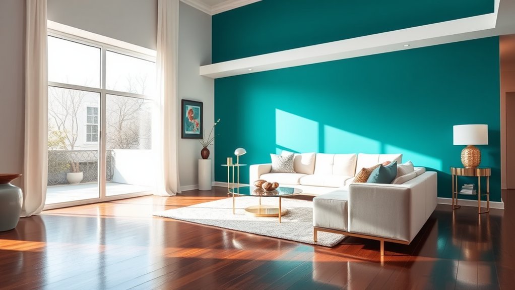 bold colorful statement walls