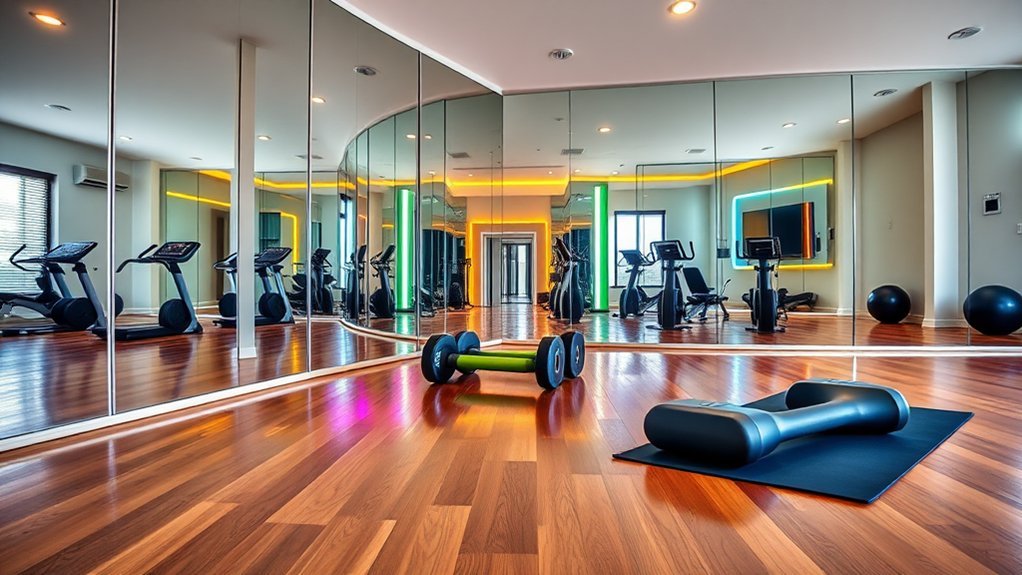 bold mirror wall design