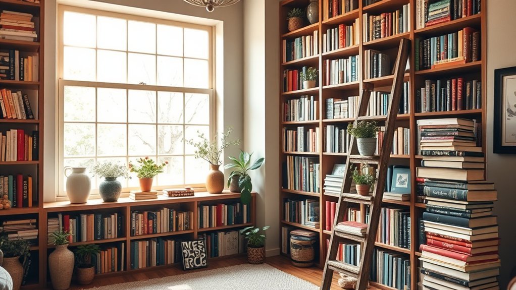 books as decorative accents
