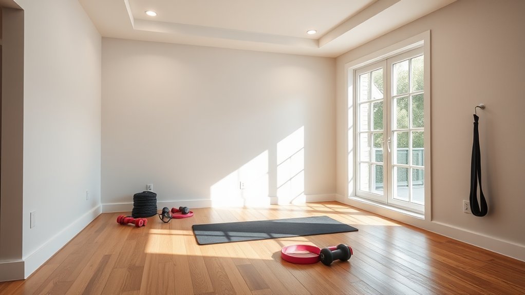 brighten your home gym