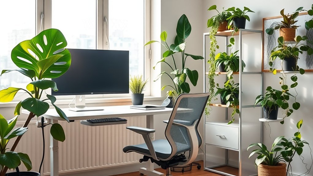 calming plants enhance productivity