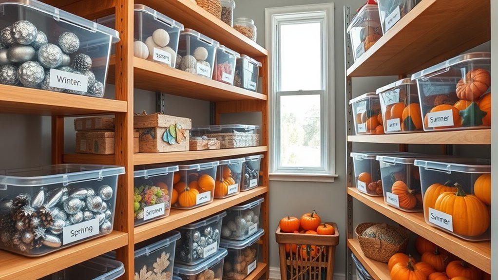 categorize seasonal decorations efficiently