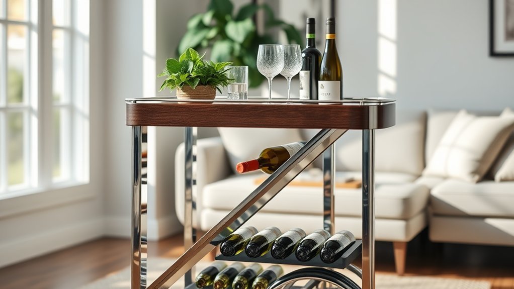 chic and functional bar carts