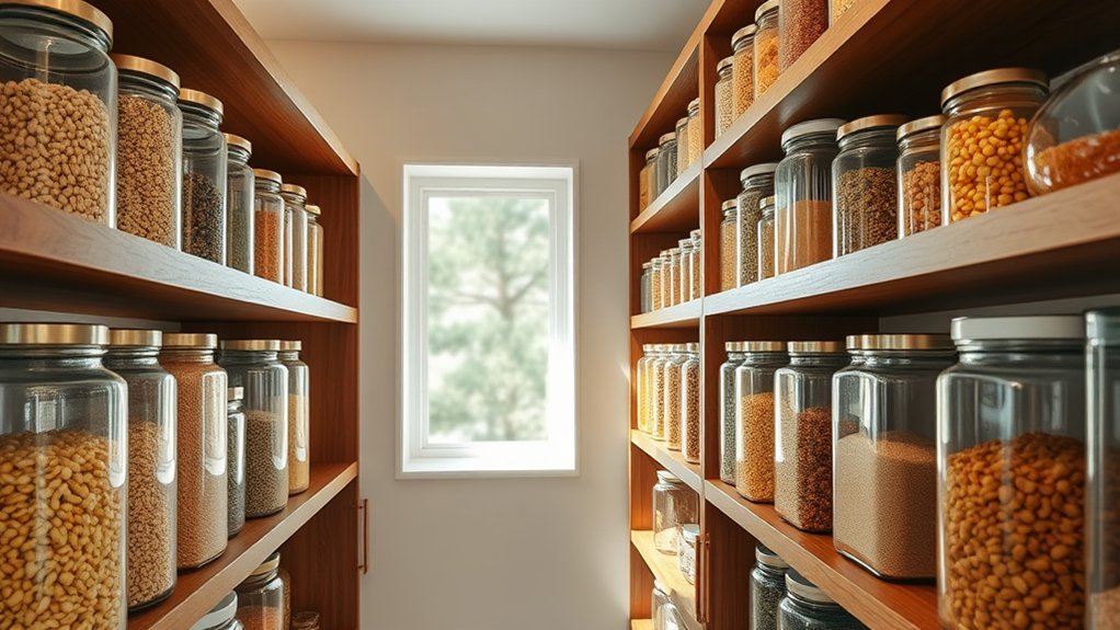 clear containers enhance organization