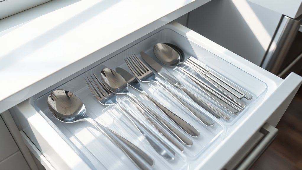 clear organizers enhance visibility