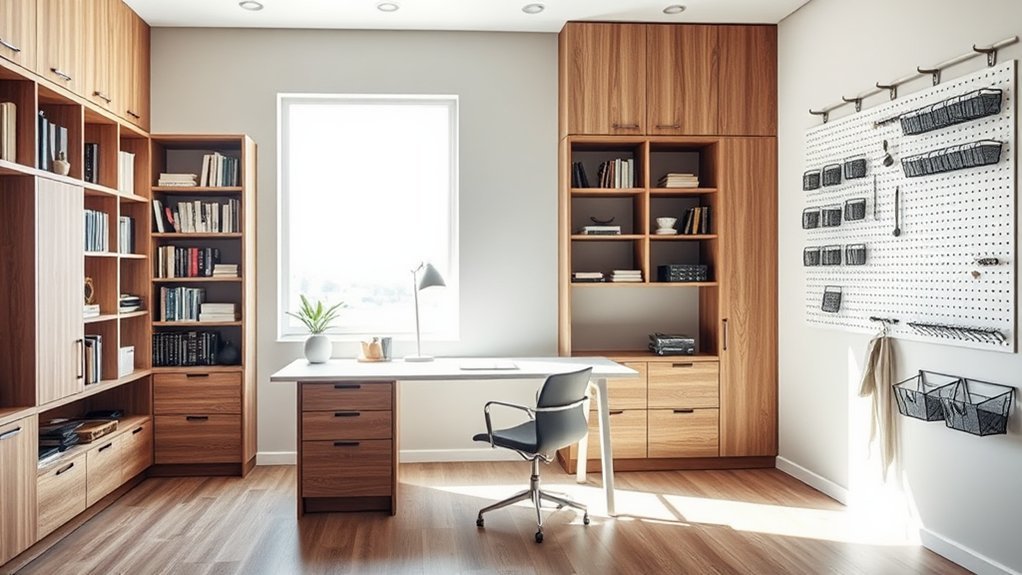 clutter free workspace storage solutions