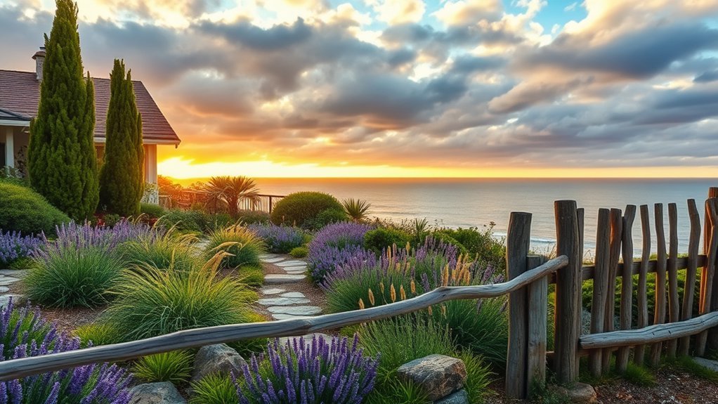 coastal garden wind protection