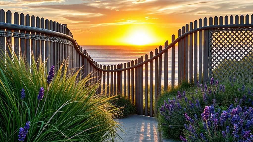coastal style fencing design