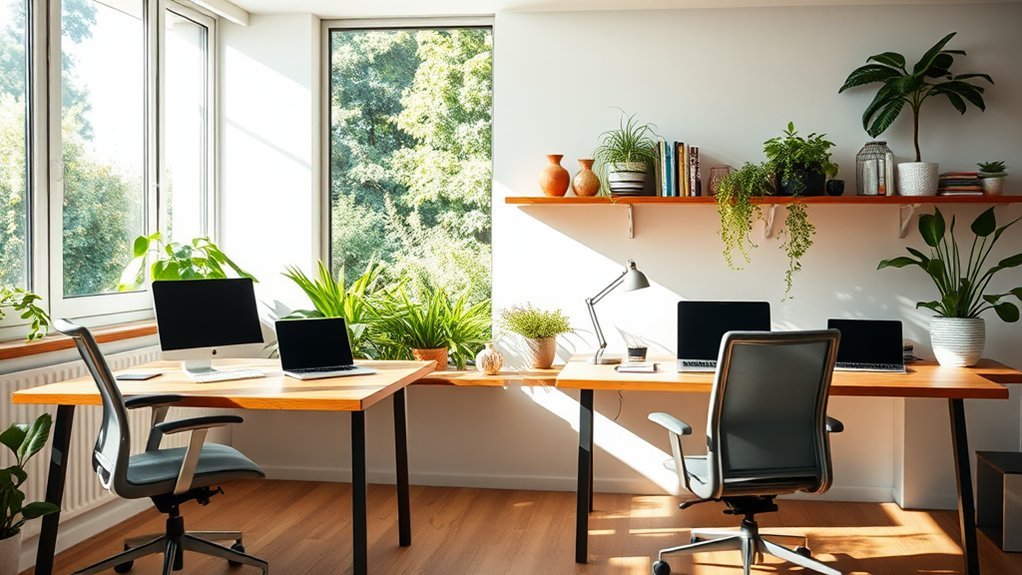 collaborative open plan workspace