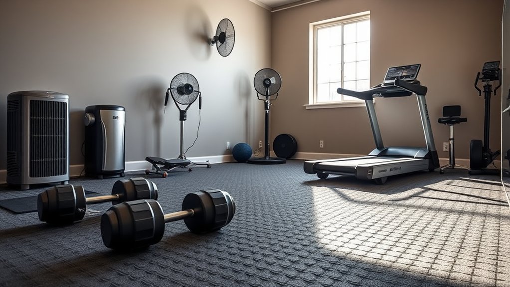 comfortable home gym essentials
