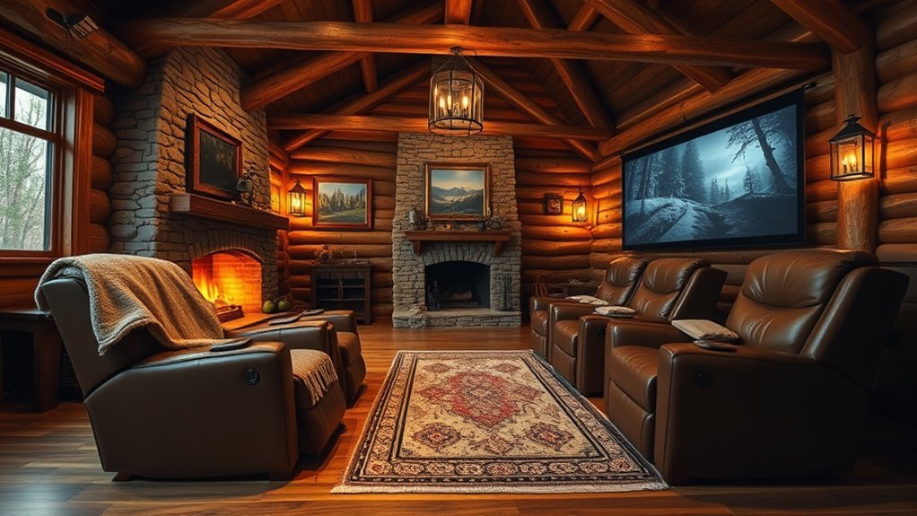 cozy cinematic retreat design