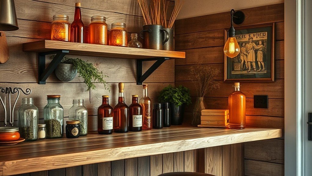cozy kitchen bar corner