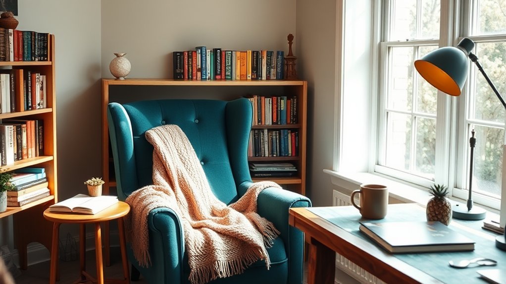 cozy reading nook creation