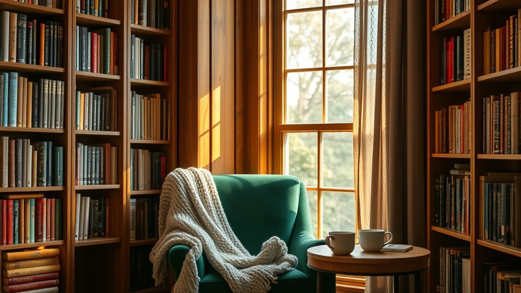 7 Tips to Create Cozy Home Library Reading Nooks