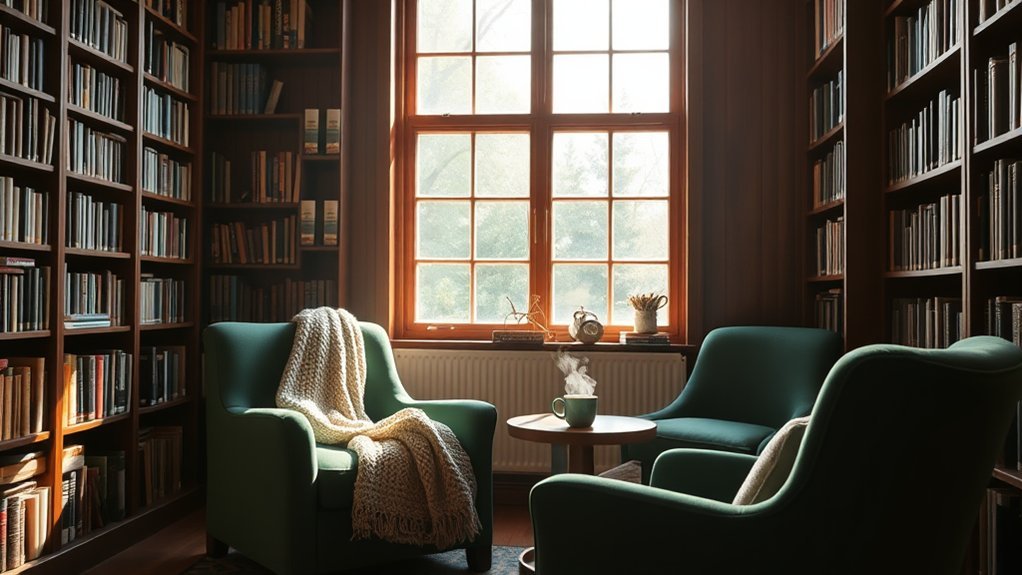 cozy tranquil reading nook