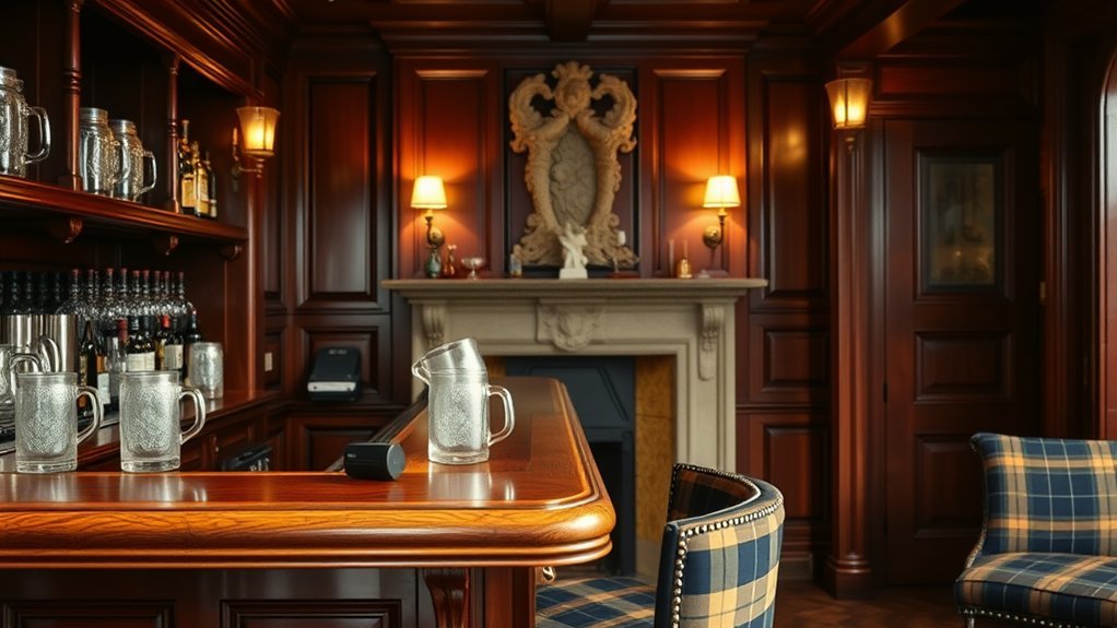 cozy wooden pub atmosphere