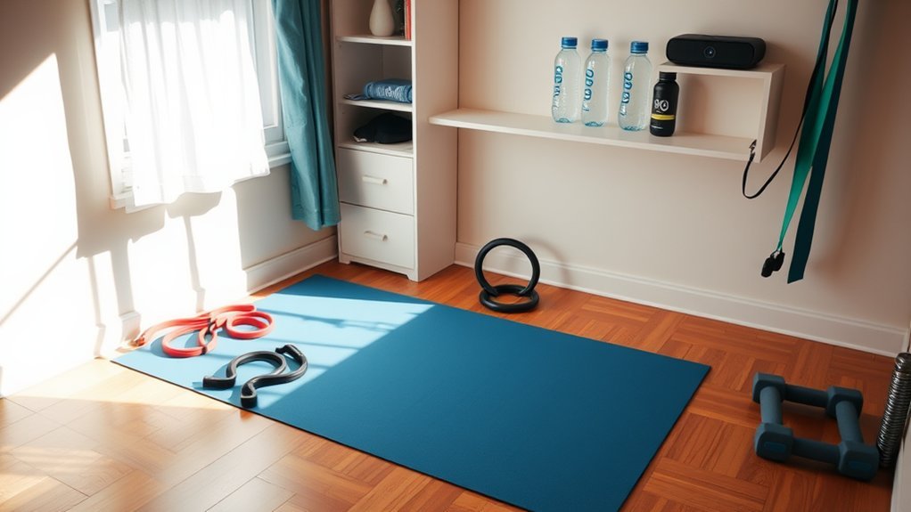 creative college workout space