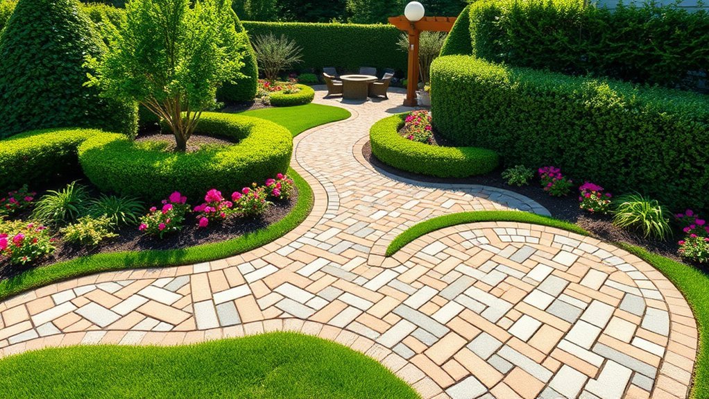 creative paver layout designs
