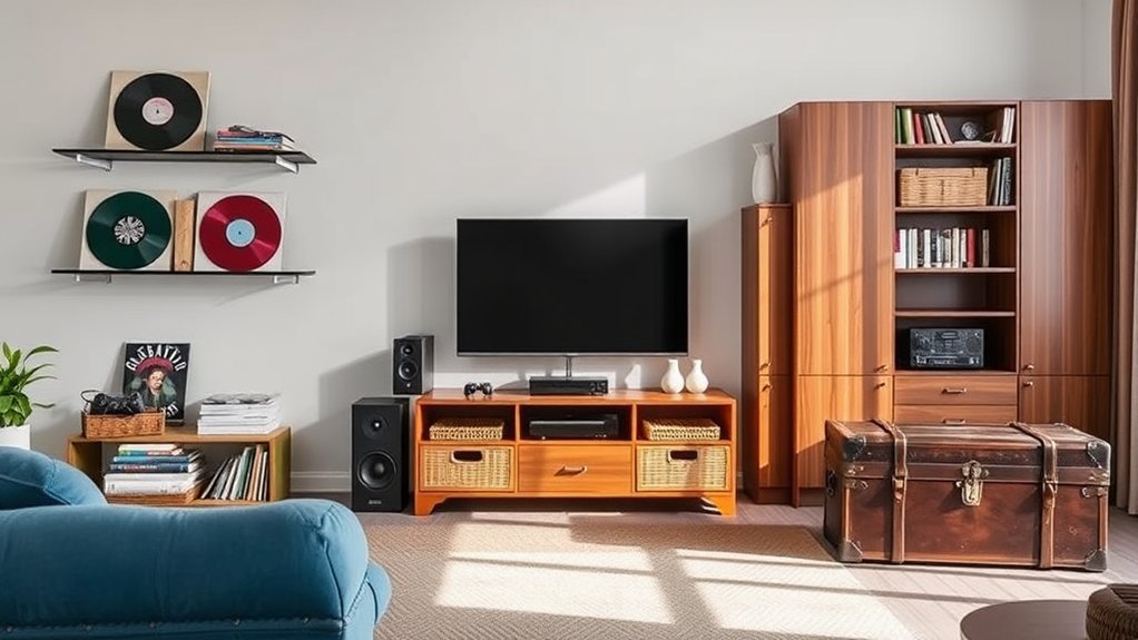 7 Creative Home Entertainment Storage Solutions for Your Living Space