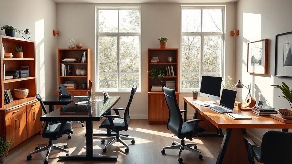custom dual office spaces