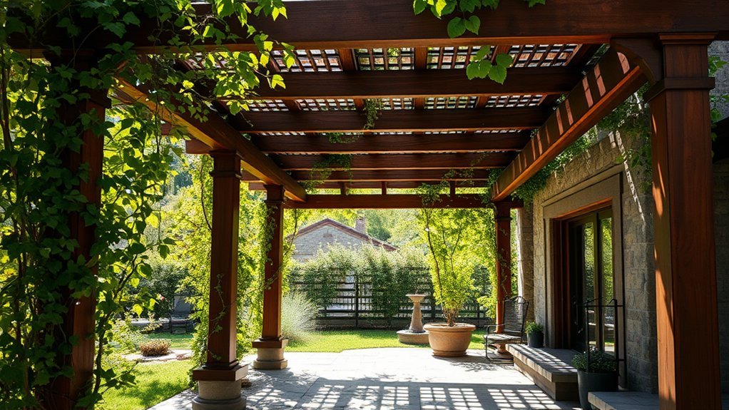 custom pergola backyard project