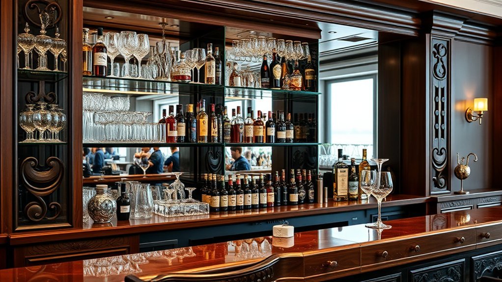 10 Stunning Home Bar Ideas With Custom Shelving Designs