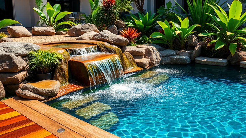 custom splash pool oasis