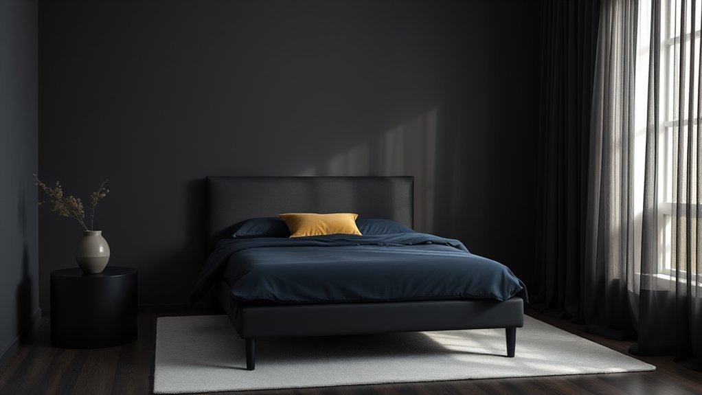 dark hues create coziness