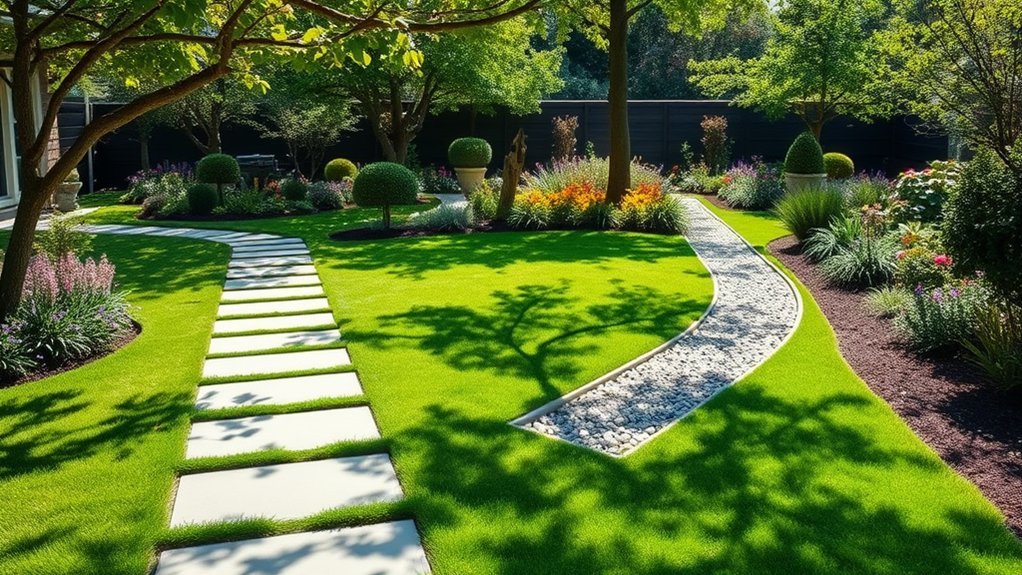 design wide flowing pathways