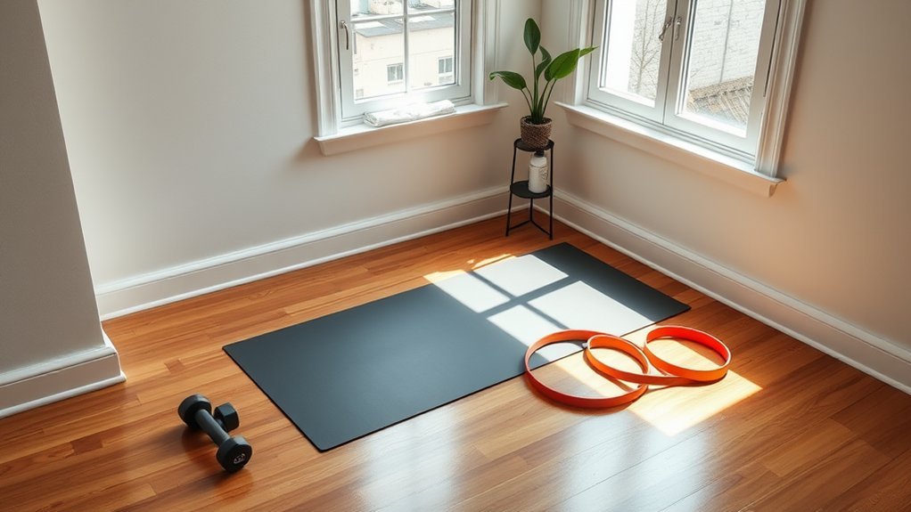 designate a workout space
