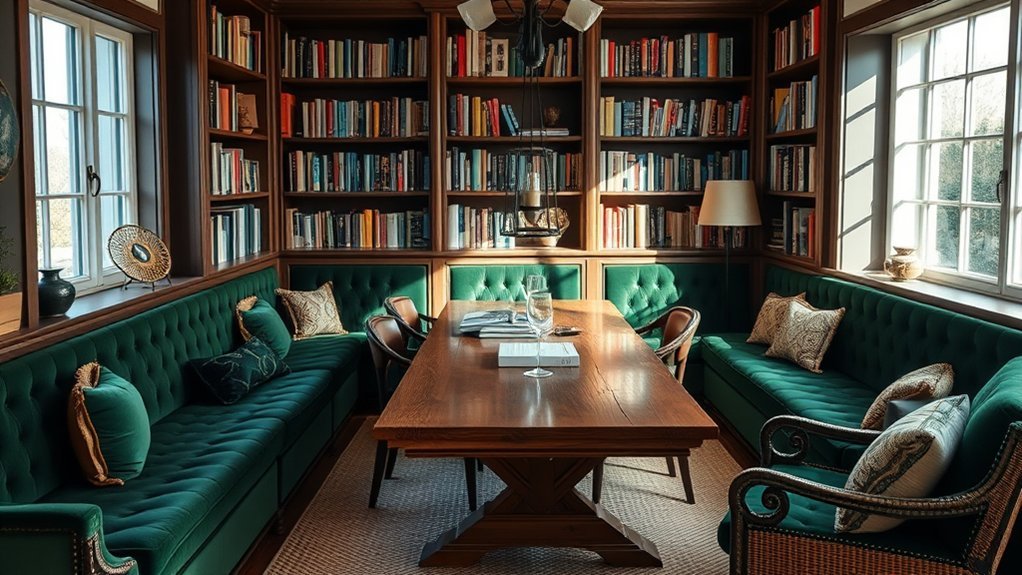 dining room library nook