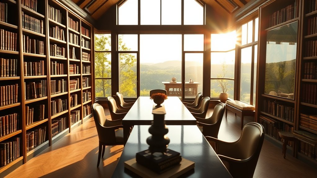 dining room library space