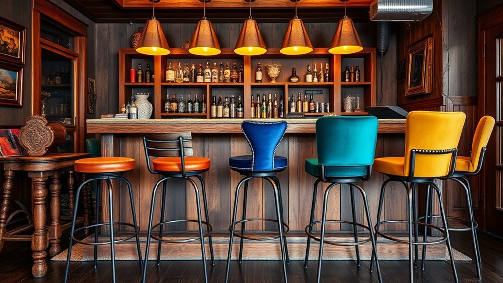 eclectic bar stool styles
