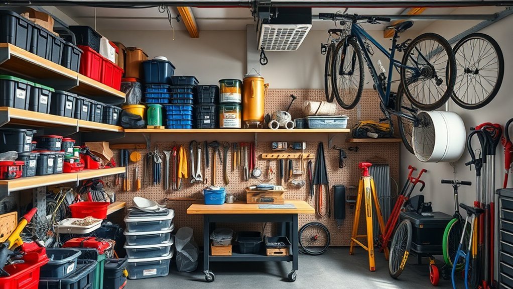 efficient garage functional zones
