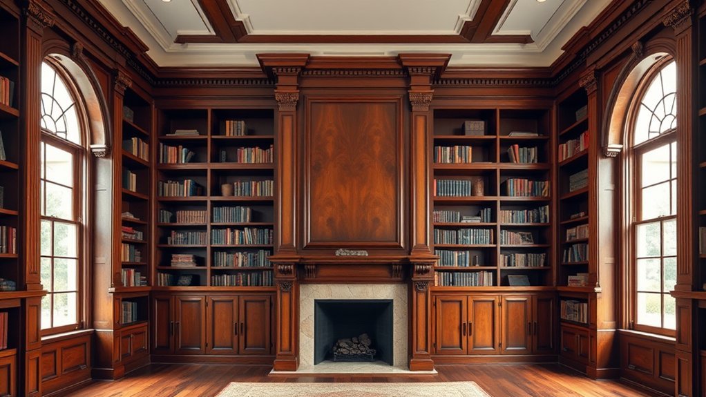elegant georgian library design
