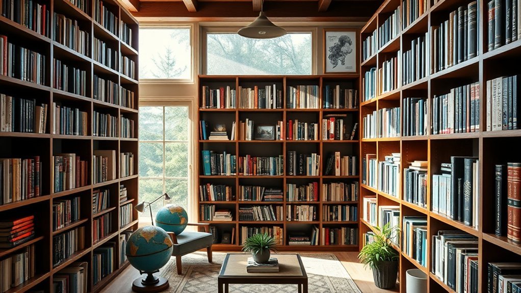 enhance home library aesthetics