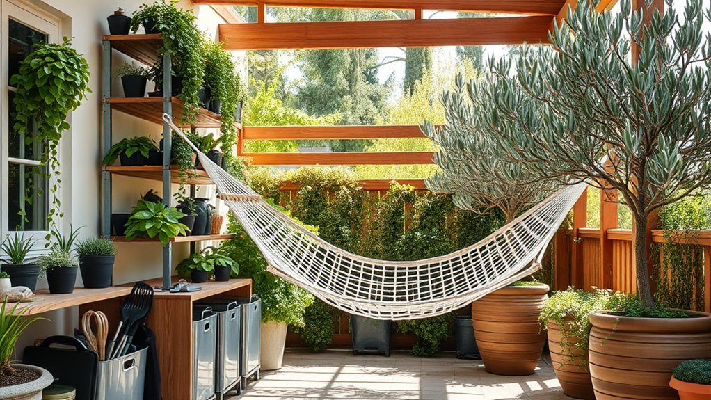 enhance outdoor space with greenery