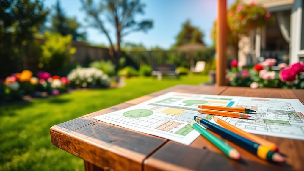 experimenting with garden layouts