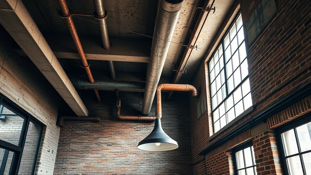 exposed ceilings enhance industrial aesthetics