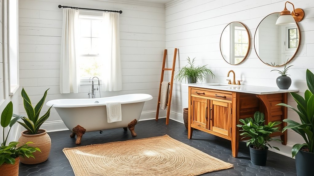 farmhouse bathroom charm essentials