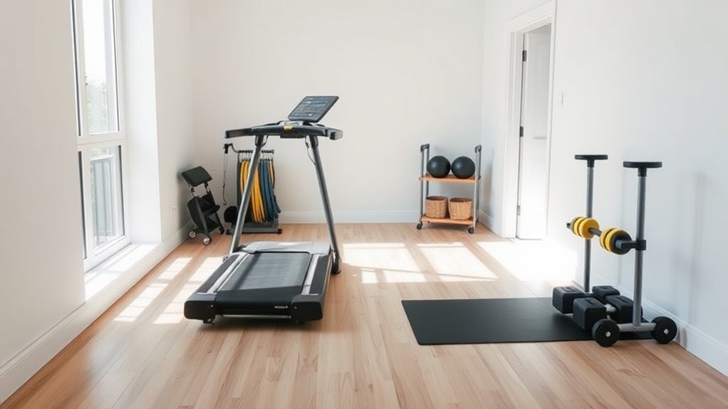 flexible movable gym setups