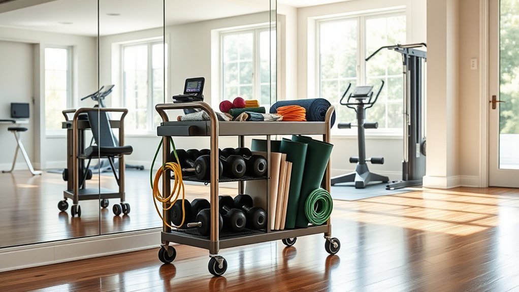 flexible storage for workouts