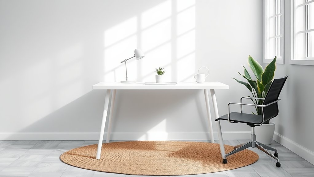 functional minimalist workspace design