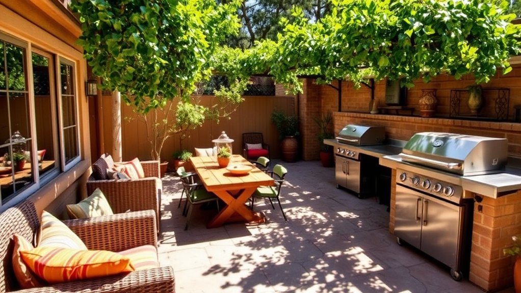 functional outdoor patio zones