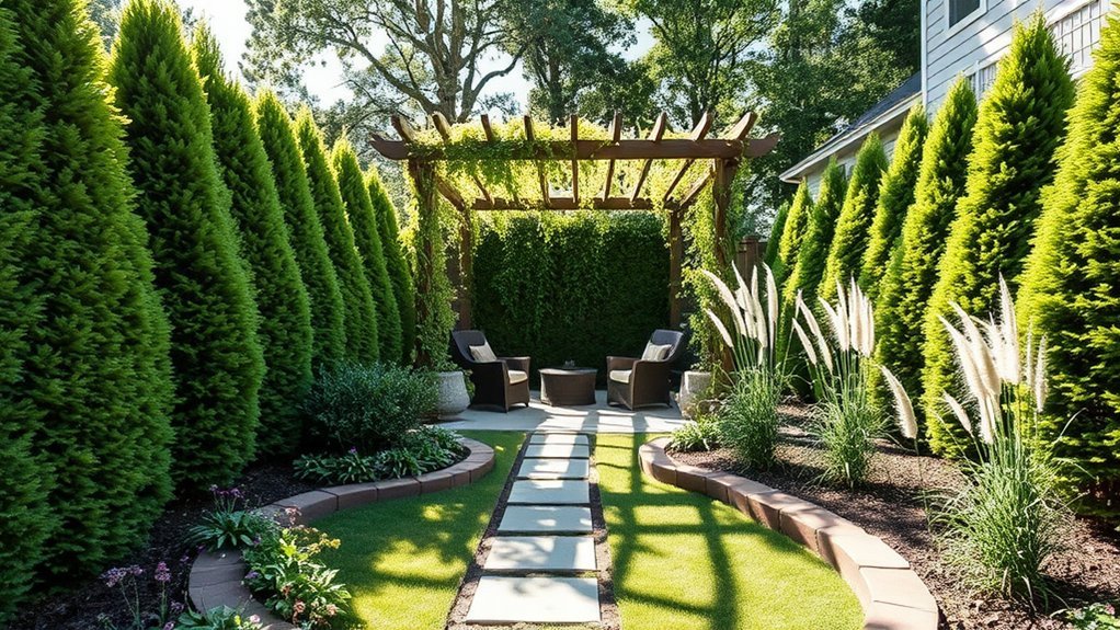 functional privacy garden zones